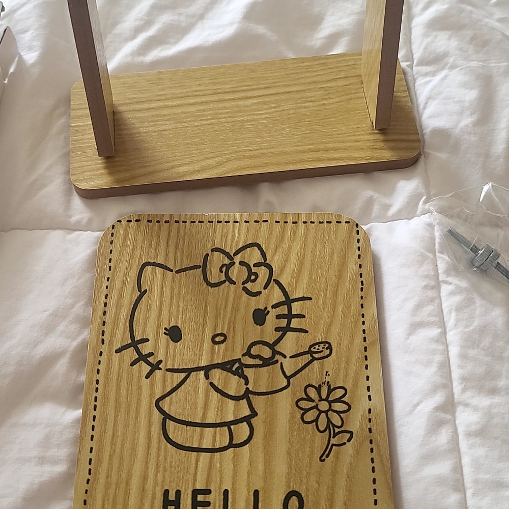 Hello kitty wood mirror